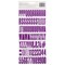 Shimelle Main Character Energy Thickers Stickers 188/Pkg-Alpha Purple Glitter